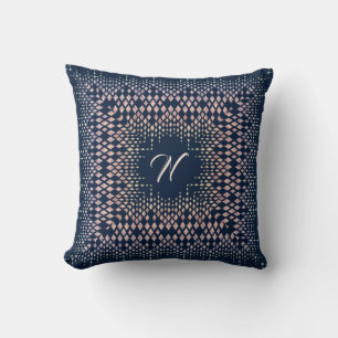 Blue Oriental ornament. Cushion