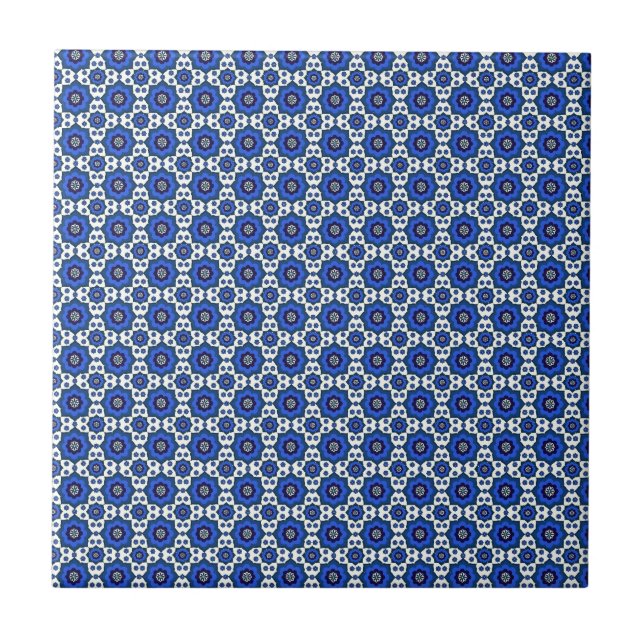 Blue oriental pattern tiles (Front)