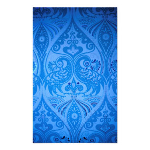 Blue Oriental Peacock Birds Photo Print
