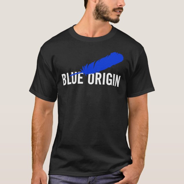 Blue Origin Logo - Blue &amp; White Classic T-Shir T-Shirt (Front)