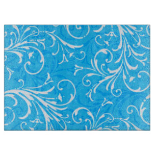 Blue Ornamental Cutting Board