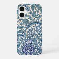 Blue Ornate Floral Arabic Pattern