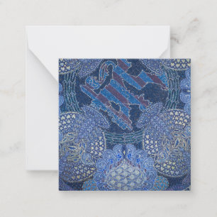 Blue Ornate Mosaic Art, Germany Card