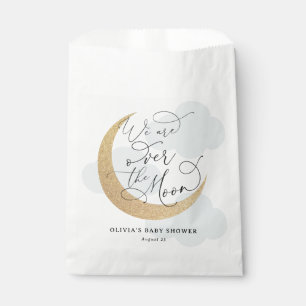 Blue Over the Moon Baby Shower Favour Bags