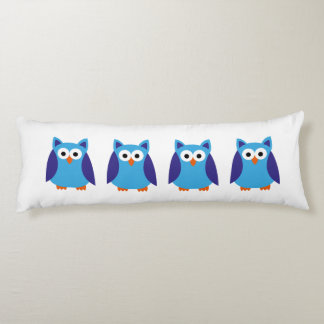 Blue owl cartoon body cushion