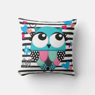 Blue Owl Cushion
