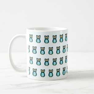 Blue Owl Illustration Coffee Mug