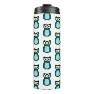 Blue Owl illustration Thermal Tumbler