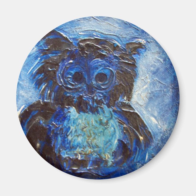 Blue Owl Magnet (Front)