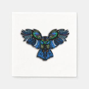 Blue Owl Napkin