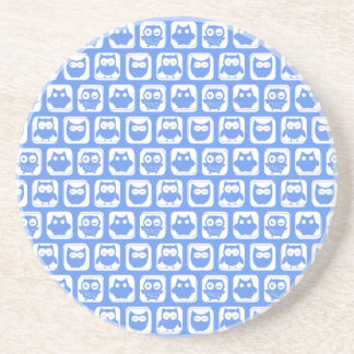 Blue Owl Pattern Coaster