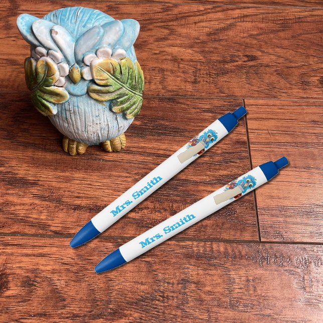 Blue Owl Teacher Personalised Pen (Creator Uploaded)