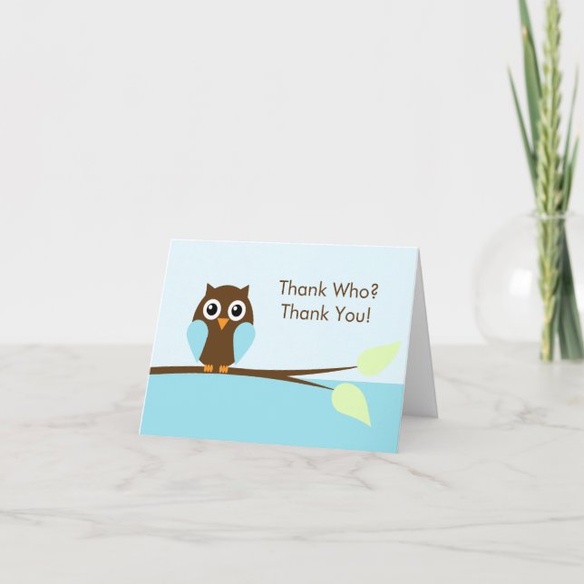 Blue Owl Thank You Cards (Front)