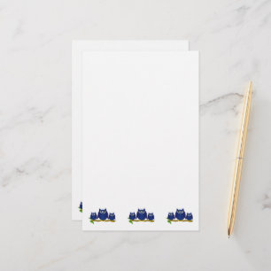 Blue Owls Design Stationery