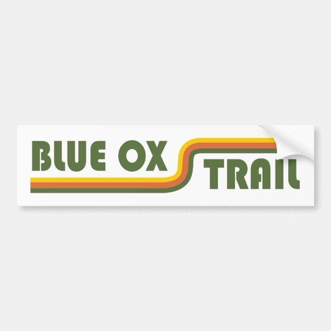 Blue Ox Trail Bumper Sticker (Front)