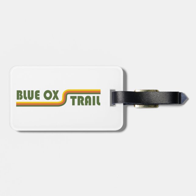 Blue Ox Trail Luggage Tag (Back Horizontal)