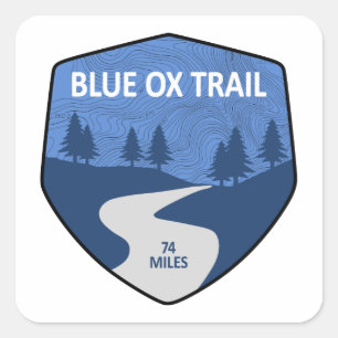 Blue Ox Trail Square Sticker