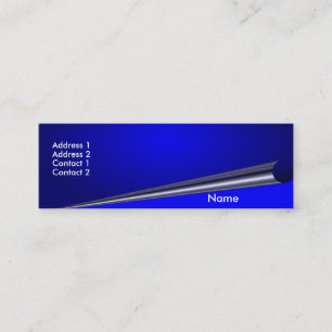 Blue Page Curl -Skinny- Profile Card