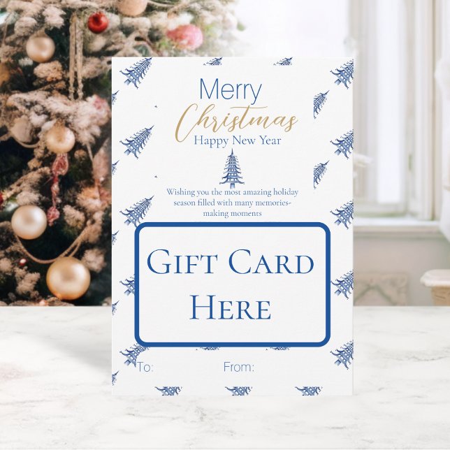Blue Pagoda Christmas Tree Gift Card Holder (Blue Pagoda Christmas Tree Gift Card Holder)