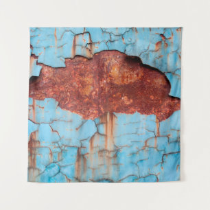 Blue paint and rust texture old, paint, texture, a tapestry