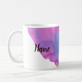 Blue Paint splash watercolor pattern Novelty Coffee Mug