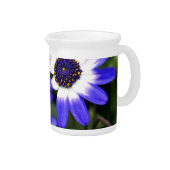 Blue Painted Daisies Pitcher (Right)