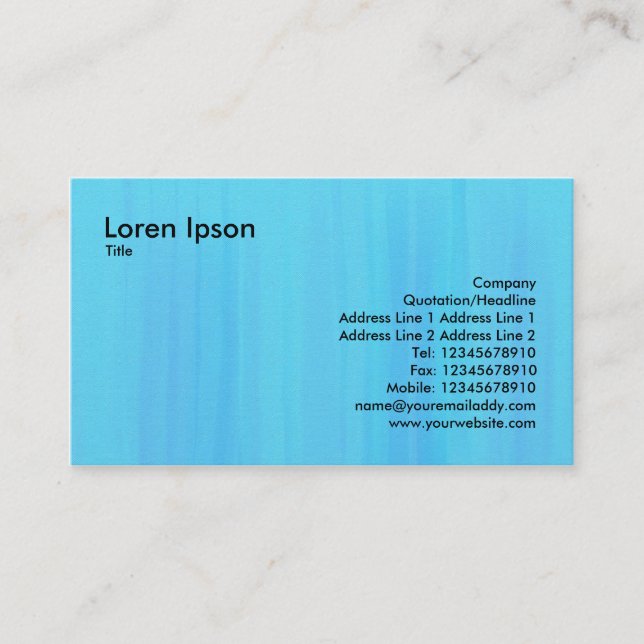 Blue Painted Texture Business Card (Front)