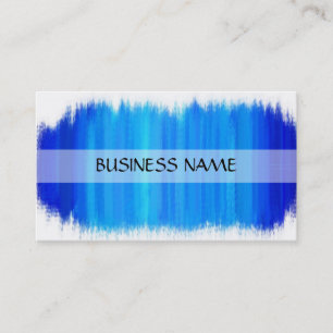 Blue Painting Abstract Art 7 Business Card