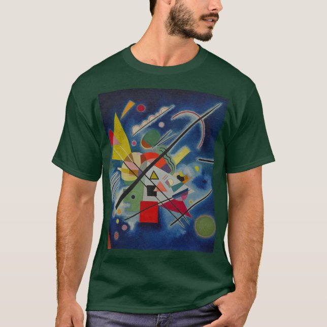 Blue Painting by Kandinsky Deep Forest T-Shirt (Front)