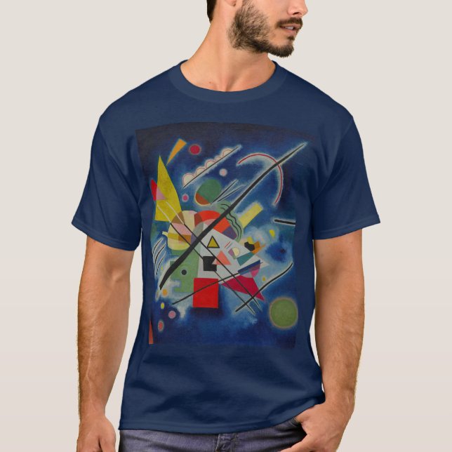 Blue Painting by Kandinsky Navy Blue T-Shirt (Front)