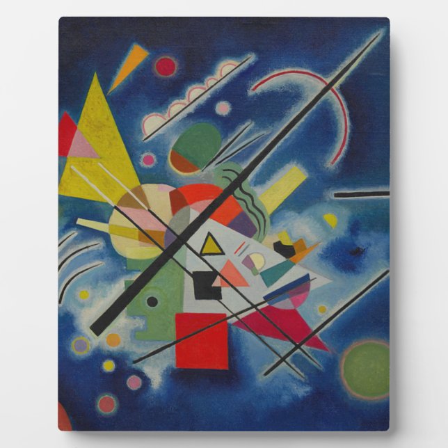 Blue Painting by Kandinsky Plaque (Front)