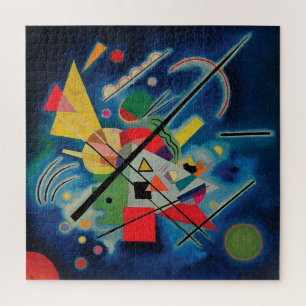 Blue Painting by Wassily Kandinsky Jigsaw Puzzle