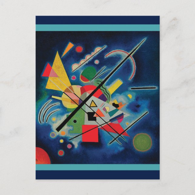 Blue Painting by Wassily Kandinsky Postcard (Front)