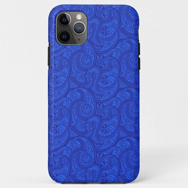 Blue Paisley Case-Mate iPhone Case (Back)