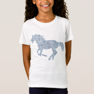 Blue Paisley Horse T-Shirt