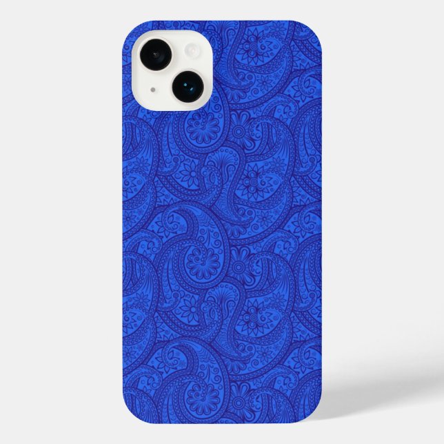 Blue Paisley iPhone Case (Back)