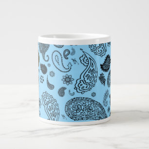 Blue Paisley Large Coffee Mug