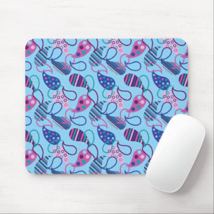 Blue Paisley Mouse Pad