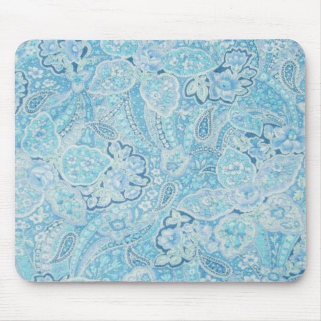 Blue Paisley Mousepad (Front)