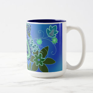 Blue Paisley Mug