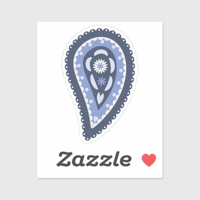 Blue Paisley Pattern (Sheet)