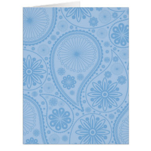 Blue paisley pattern