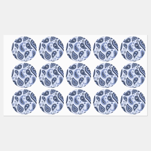 Blue Paisley Pattern (Sheet)