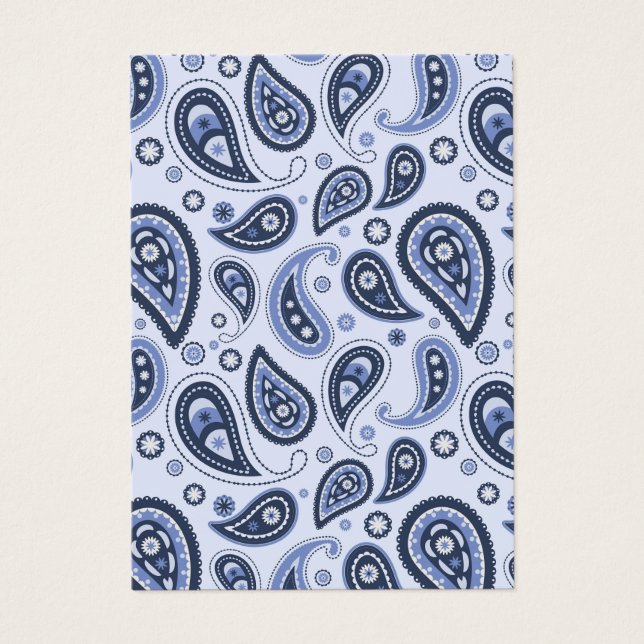 Blue Paisley Pattern (Front)