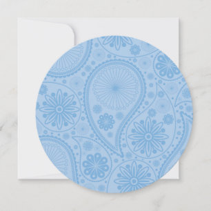 Blue paisley pattern
