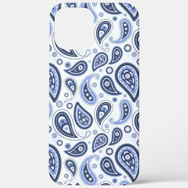 Blue Paisley Pattern Case-Mate iPhone Case (Back)