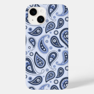 Blue Paisley Pattern Case-Mate iPhone 14 Case