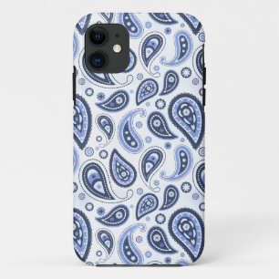 Blue Paisley Pattern Case-Mate iPhone Case