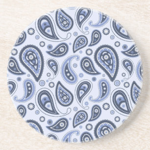 Blue Paisley Pattern Coaster