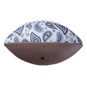 Blue Paisley Pattern Football